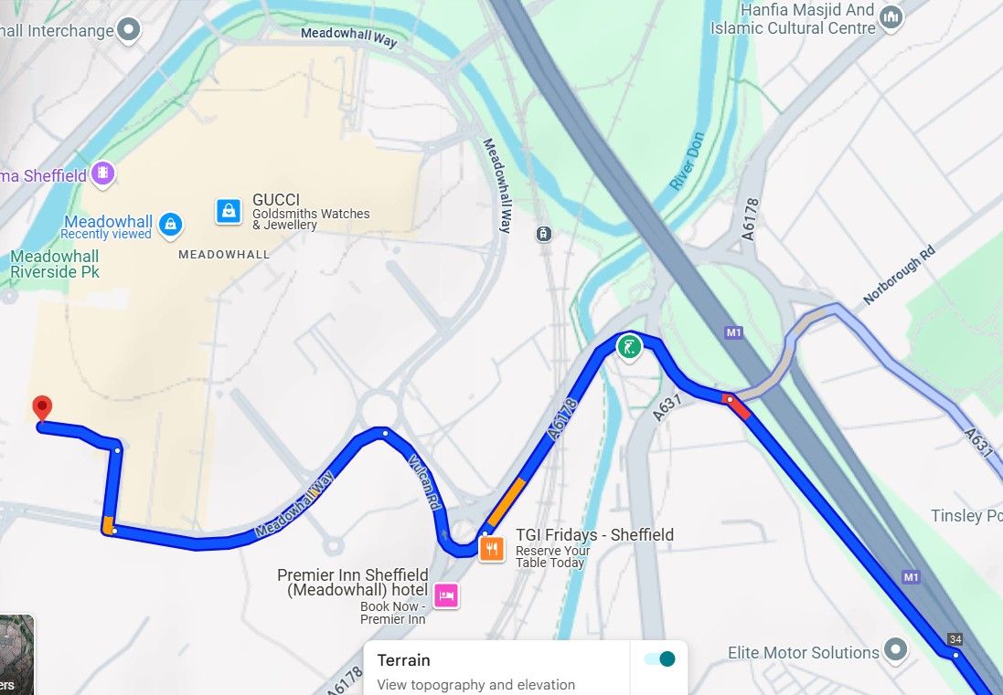 Route to Parking